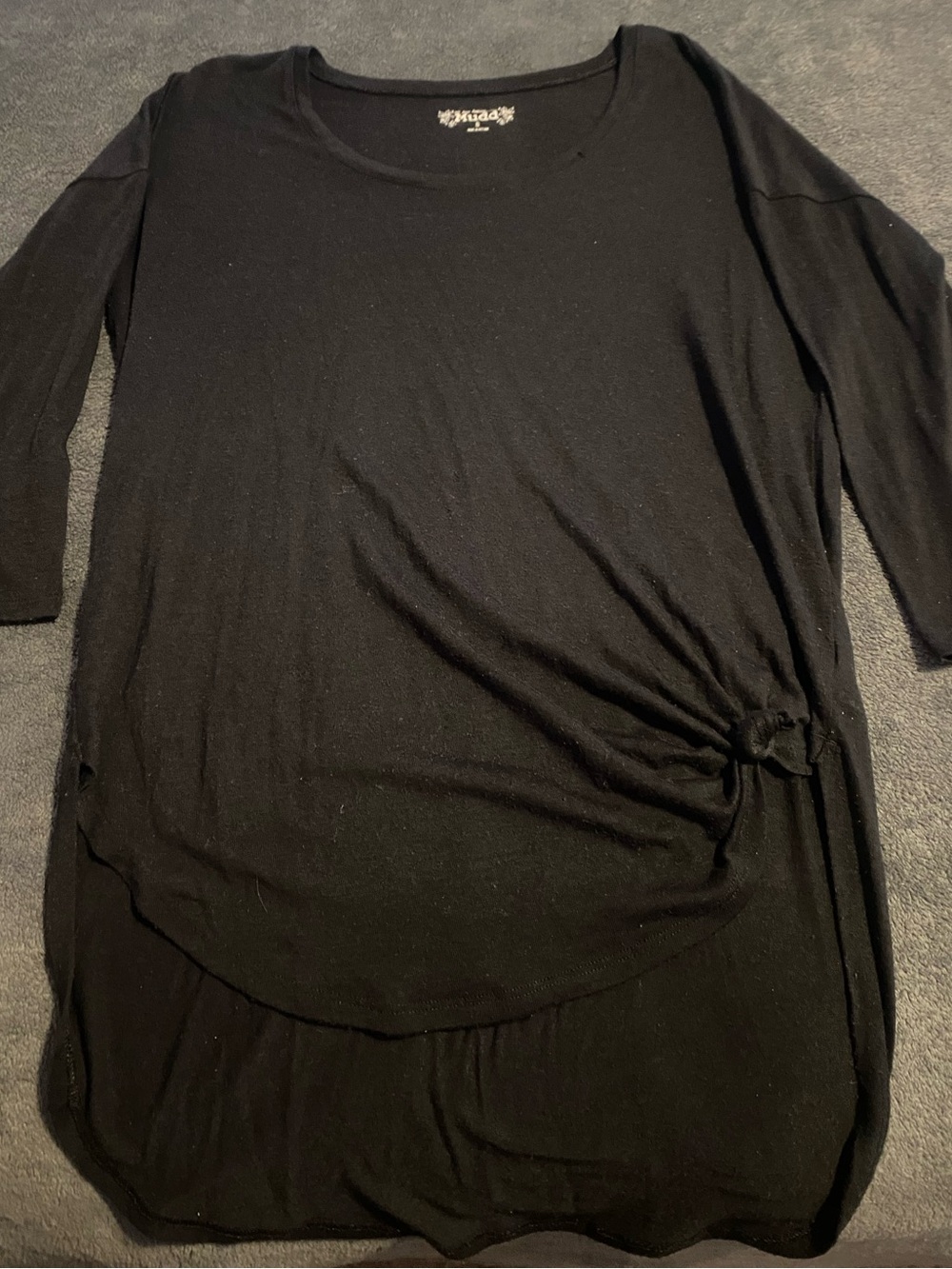 Mudd Black Scoop Neck Tunic Top